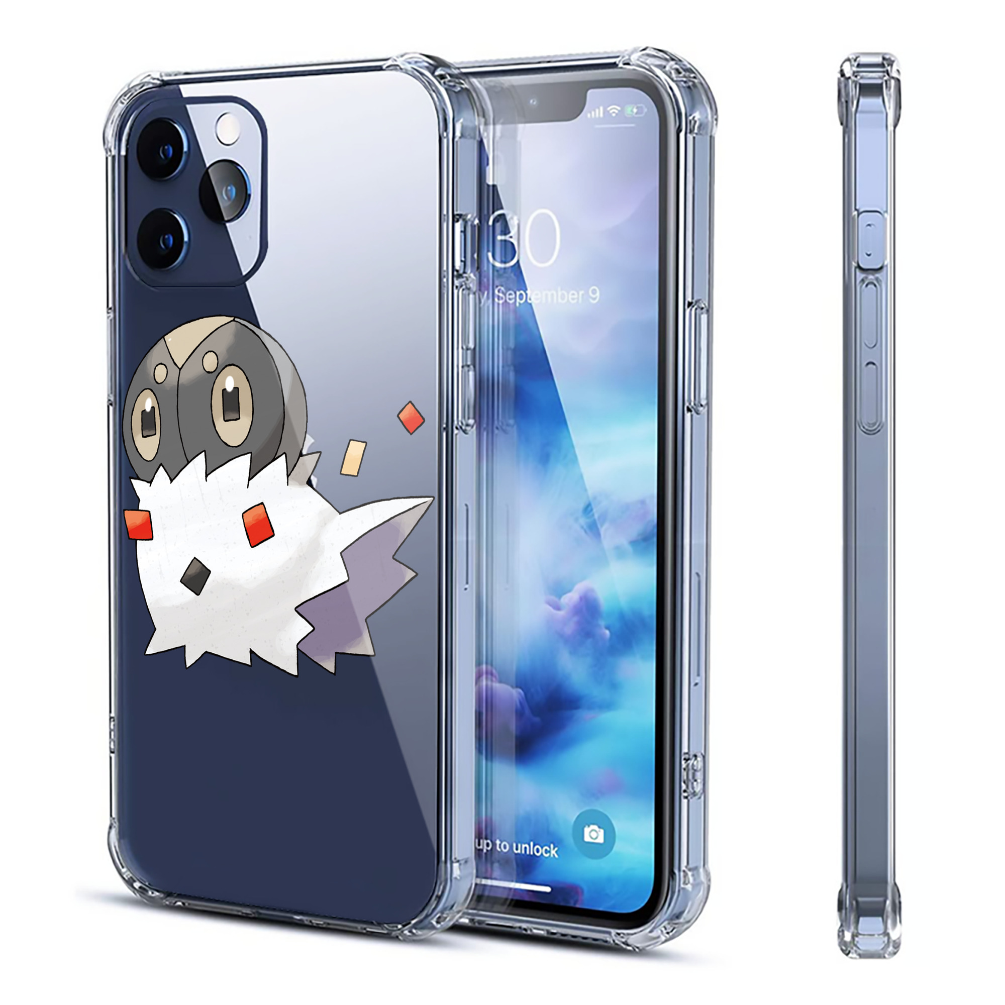 （画像用） ポケットモンスター Pokémon 【iPhone 12シリーズ対応】透明スマホケース（クリアソフトケース）